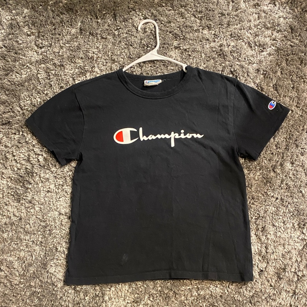 Champion t-shirt, size m (kids), black